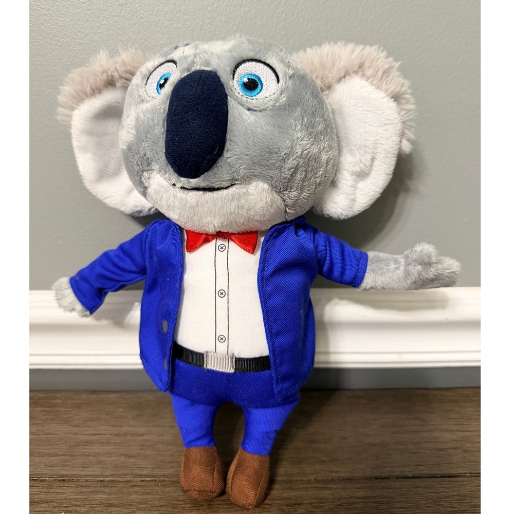 Illumination Sing Buster Moon Koala Plush Stuffed Animal Blue Suit Toy